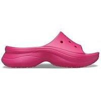 Crocs Women/'s Bae Slide Sandal, Dragon Fruit, 6 UK