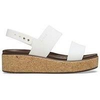 Crocs Brooklyn Cork Low Wedge - Cream