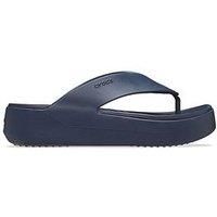 Crocs Women Flip, Getaway Platform Flip, Navy, 5 UK Women