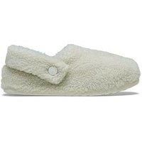 Crocs Classic Cozzzy Womens Stucco Cream Slipper