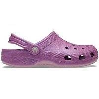Crocs Classic Iridescent Glitter Clog - Purple