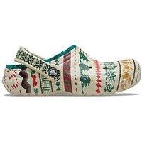 Crocs Classic Lined Fair Isle Clog T - Beige