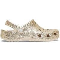 Crocs Classic Chunky Glitter Clog - Sandstone