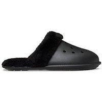 Crocs Classic Fuzz Scuff Black Size 7 UK Men/ 8 UK Women