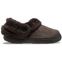 Crocs Classic Unfurgettable Sueded Clog - Espresso Brown