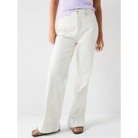 Free People Cerine Relaxed Bootcut Jean - Cream