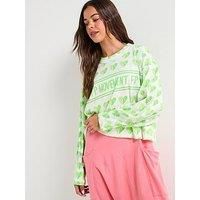 Fp Movement Womens Training Inspire Layer Logo Iss - White/Green