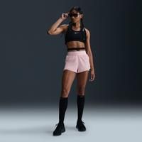 Nike Swift Women's Dri-FIT Mid-Rise 2-in-1 Running Shorts - Pink - Polyester/Elastane