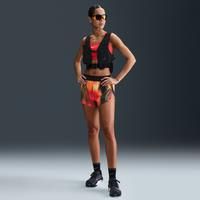 Nike AeroSwift Women's Dri-FIT ADV Brief-Lined Printed Running Shorts - Yellow - Polyester/Elastane