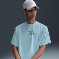 Nike Solo Swoosh Men's T-Shirt - Blue - Cotton