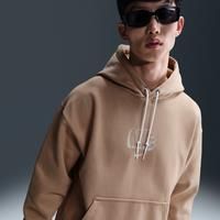 Nike Solo Swoosh Men's Fleece Hoodie - Brown - Cotton/Polyester