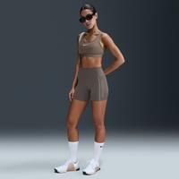 Nike One Fitted Women's Dri-FIT High-Waisted 12.5cm (approx.) Biker Shorts - Grey - Body/Waist Lining
