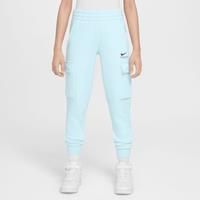 Nike Sportswear Older Kids' Fleece Cargo Trousers - Blue - Cotton/Polyester