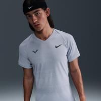 Nike Rafa Men's Dri-FIT ADV Short-Sleeve Tennis Top - Grey - Polyester