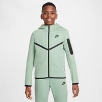 Nike Sportswear Tech Fleece Older Kids' Full-Zip Hoodie - Green - Cotton/Polyester
