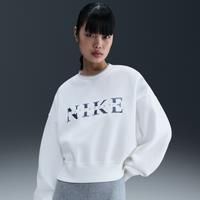 Nike Sportswear Phoenix Fleece Women's Oversized Crew-Neck Sweatshirt - White - Cotton/Polyester