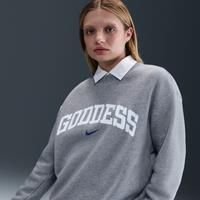 Nike Sportswear Phoenix Fleece Women's Oversized Crew-neck Sweatshirt - Grey - Cotton/Polyester