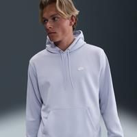 Nike Club Men's French Terry Pullover Hoodie - Grey - Cotton/Polyester