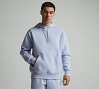 Nike Club Men's Pullover Fleece Hoodie - Grey - Cotton/Polyester