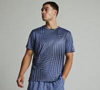 Nike Run Miler Print AOP T-Shirt - Purple - Size XL