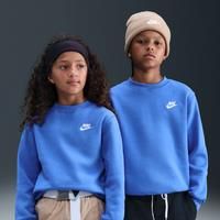 Nike Sportswear Club Fleece Older Kids' Sweatshirt - Blue - Cotton/Polyester