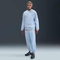 Nike Solo Swoosh Men's Cuffed Fleece Trousers - Blue - Cotton/Polyester