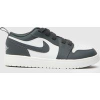 Nike Jordan White & grey 1 Low ALT Junior Trainers