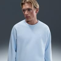 Nike Solo Swoosh Men's Fleece Crew - Blue - Cotton/Polyester