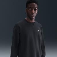 Nike Solo Swoosh Men's Fleece Crew - Black - Cotton/Polyester
