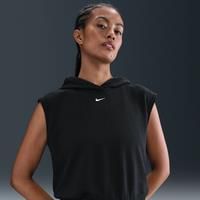 Nike Sportswear Chill Terry Women's French Terry Short-Sleeve Cropped Hoodie - Black - Cotton