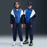Nike Sportswear Older Kids' Woven Tracksuit - Blue - Polyester