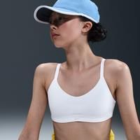 Nike Alate Girls' Sports Bra - White - Polyester