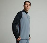 Nike Academy 25 Quarter Zip Football Drill Top - Grey - Size S