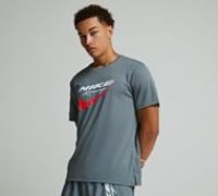 Nike Run Energy HBR Miler T-Shirt - Grey - Size L