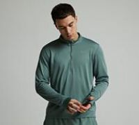 Nike Pacer Men's Dri-FIT 1/2-Zip Running Top - Grey - Polyester