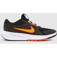 Nike Black & Orange Star Runner 5 Boys Youth Trainers