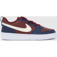 Nike Burgundy Court Borough Low Boys Youth Trainers