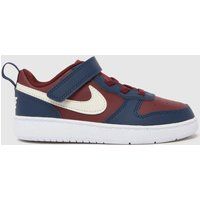 Nike Burgundy Court Borough Low Boys Toddler Trainers