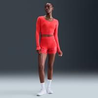 Nike Pro Sculpt Women's Dri-FIT High-Waisted 12.5cm (approx.) Biker Shorts - Red - Polyester/Elastane