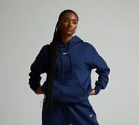 Nike Womens Sportswear Phoenix Fleece Oversize Hoodie - Navy - Size S