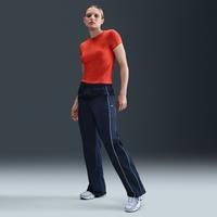Nike Windrunner Women's High-Waisted Woven Open-Hem Trousers - Blue - Nylon