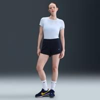 Nike Sportswear Chill Waffle Women's Mid-Rise 8cm (approx.) Shorts - Blue - Cotton/Polyester