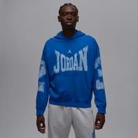 Nike Jordan Brooklyn Men's Collegiate Pullover Hoodie - Blue - Cotton/Polyester
