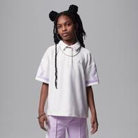 Nike Jordan Older Kids' French Terry Top - White - Cotton