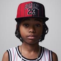 Nike Jordan Older Kids' Jersey Flat-Brim Cap - Red - Polyester