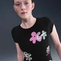 Nike Sportswear Women's Tight Short-Sleeve Graphic T-Shirt - Black - Modal/Cotton/Elastane