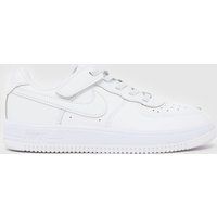 Nike White Force 1 Low EasyOn Junior Trainers