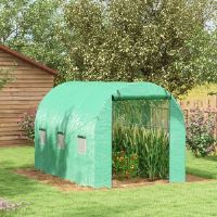 Dakota Fields Brinitta Greenhouse Green 197cm H x 200cm W x 298cm D
