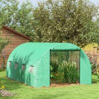 Dakota Fields Brinitta Greenhouse Green 198cm H x 298cm W x 399cm D