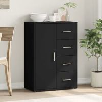 Alpen Home Oliwier 60cm Sideboard Black 84cm H X 60cm W X 31cm D